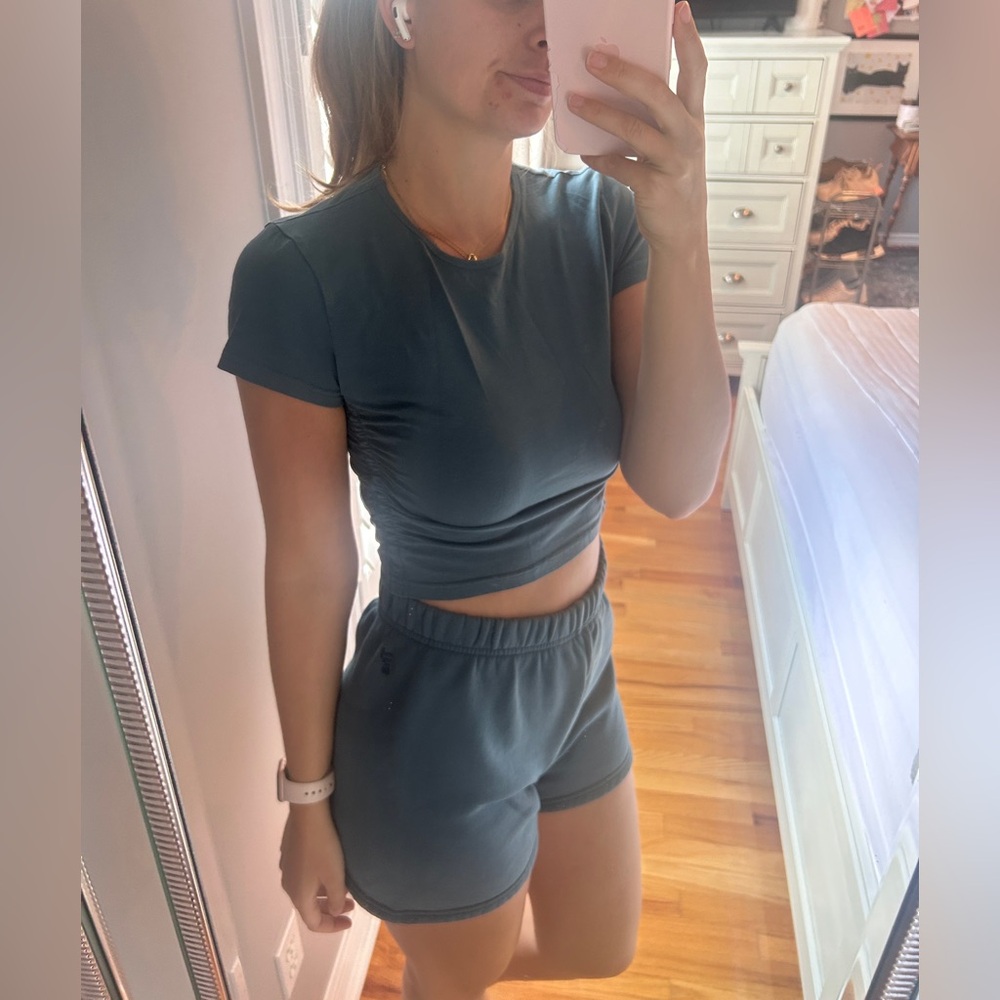 TNA Dark Teal Top and Short Set